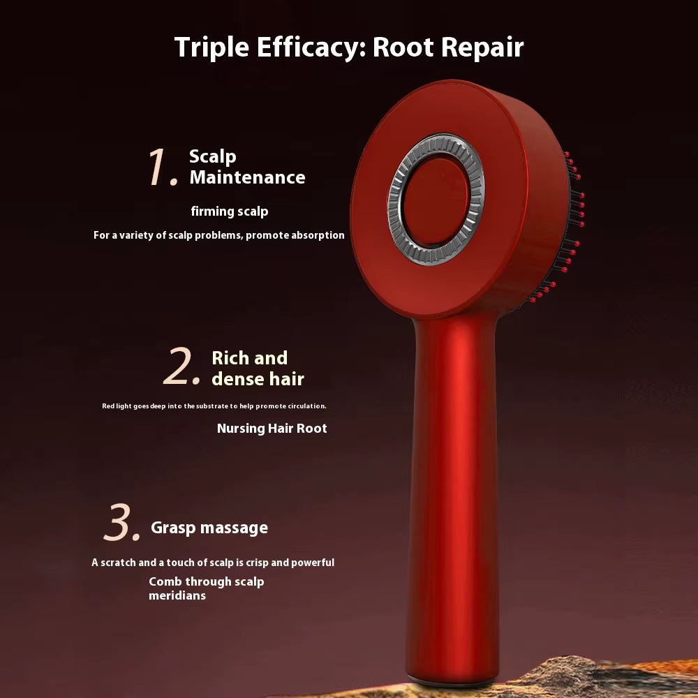 Electric Scalp Massage Comb for Growth Scalp Oil Applicator Hair Care 660Nm Red Light Head Massager Improve Hair Loss Brush